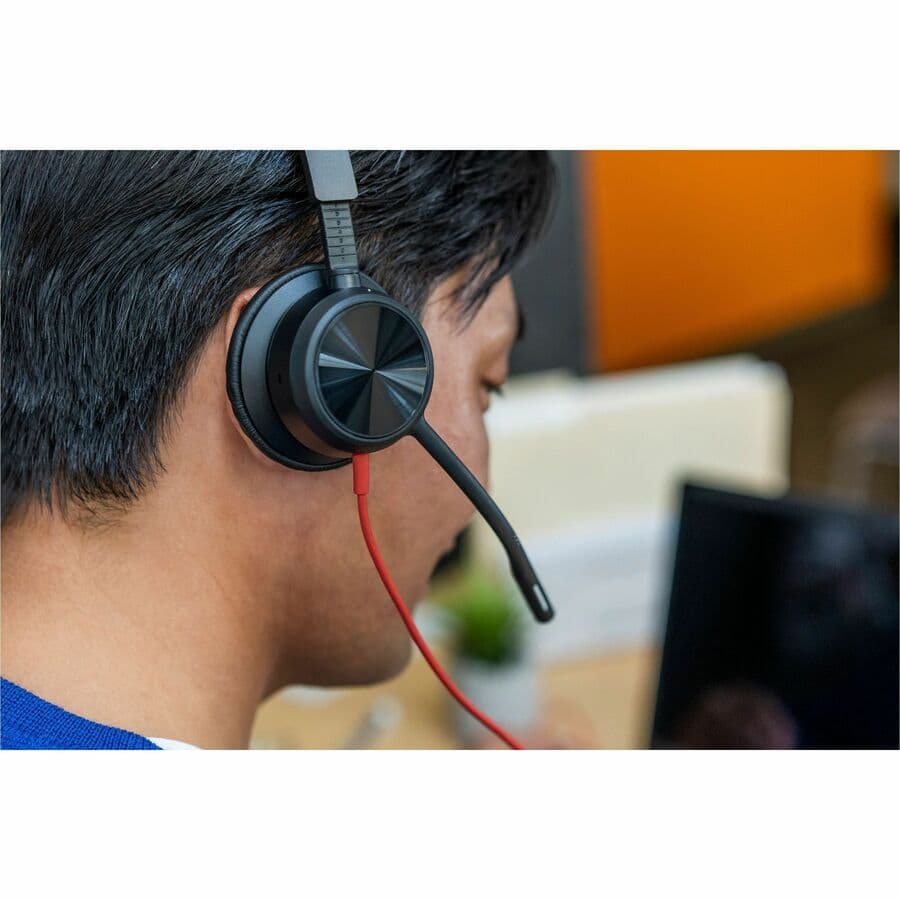 HP POLY HEADSETS POLY BLACKWIRE 8225-M HEADSET +USB-C/A ADAPTER TAA-US view 3