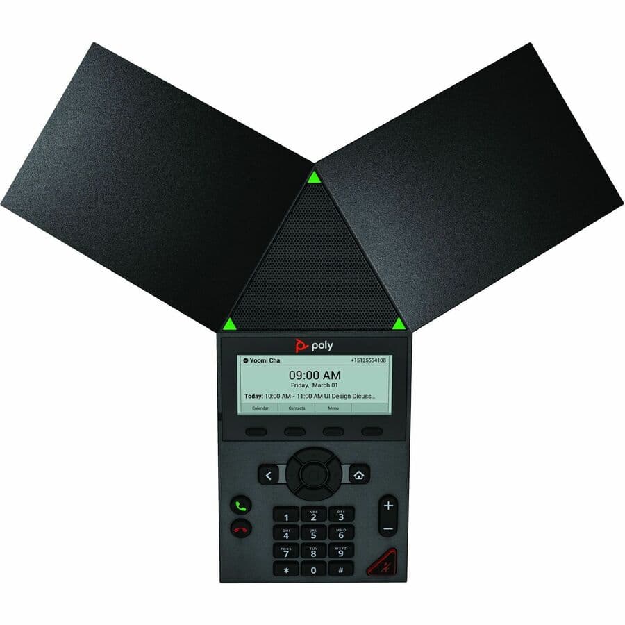 Poly Trio 8300 IP conference phone with PoE support and GSA TAA US compliance