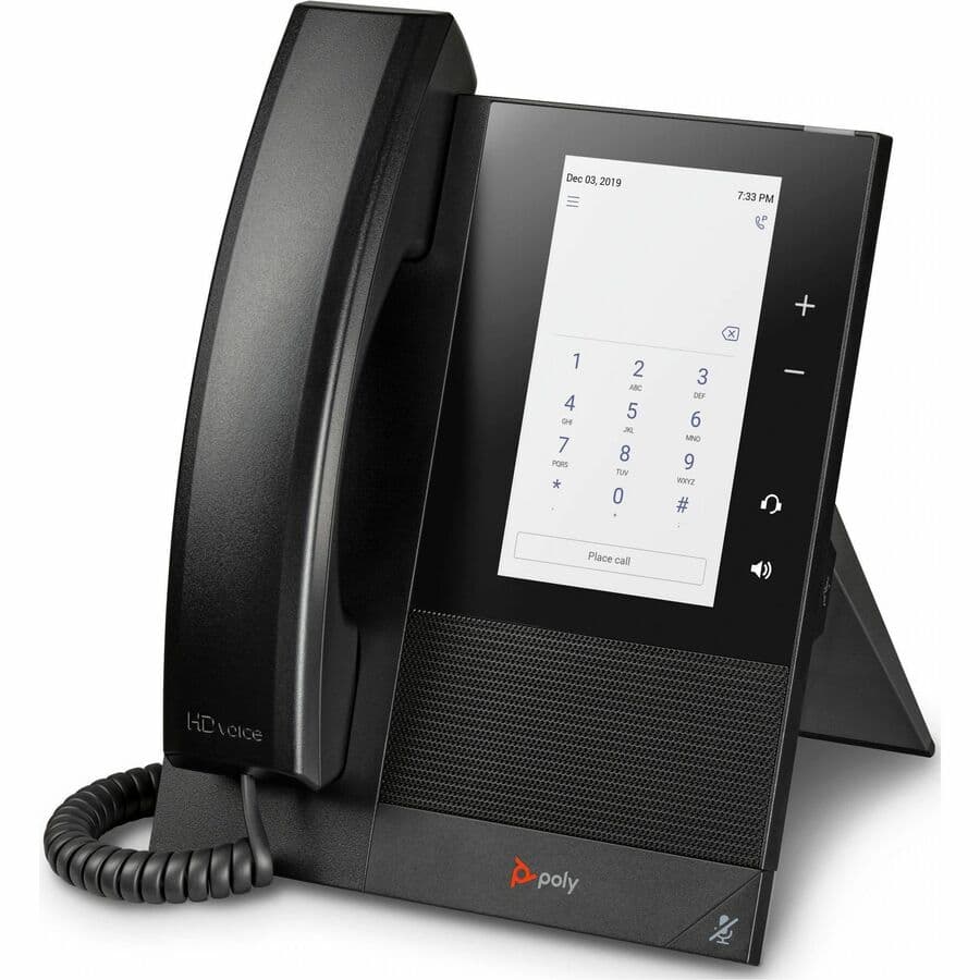 Poly CCX 400 BMP MS PoE-E TAA desk phone for enterprise Microsoft calling