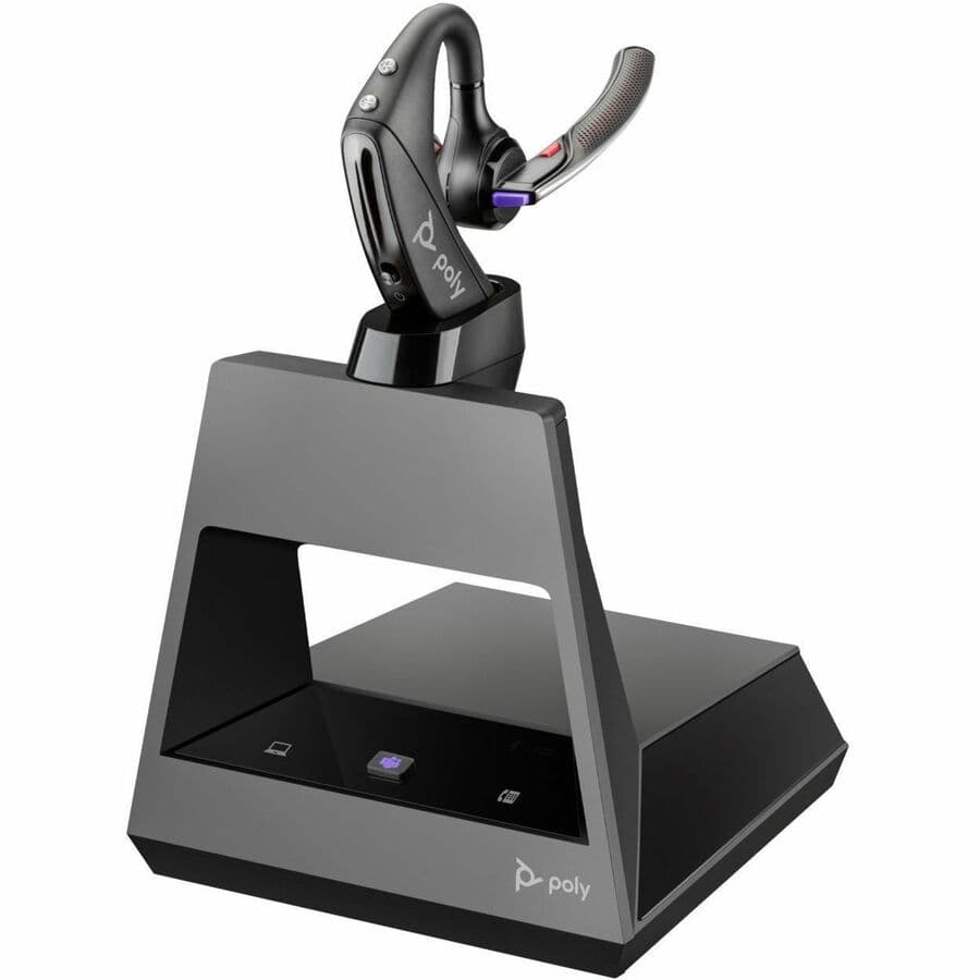 Poly Voyager 5200 Office USB-C Teams wireless headset with boom microphone