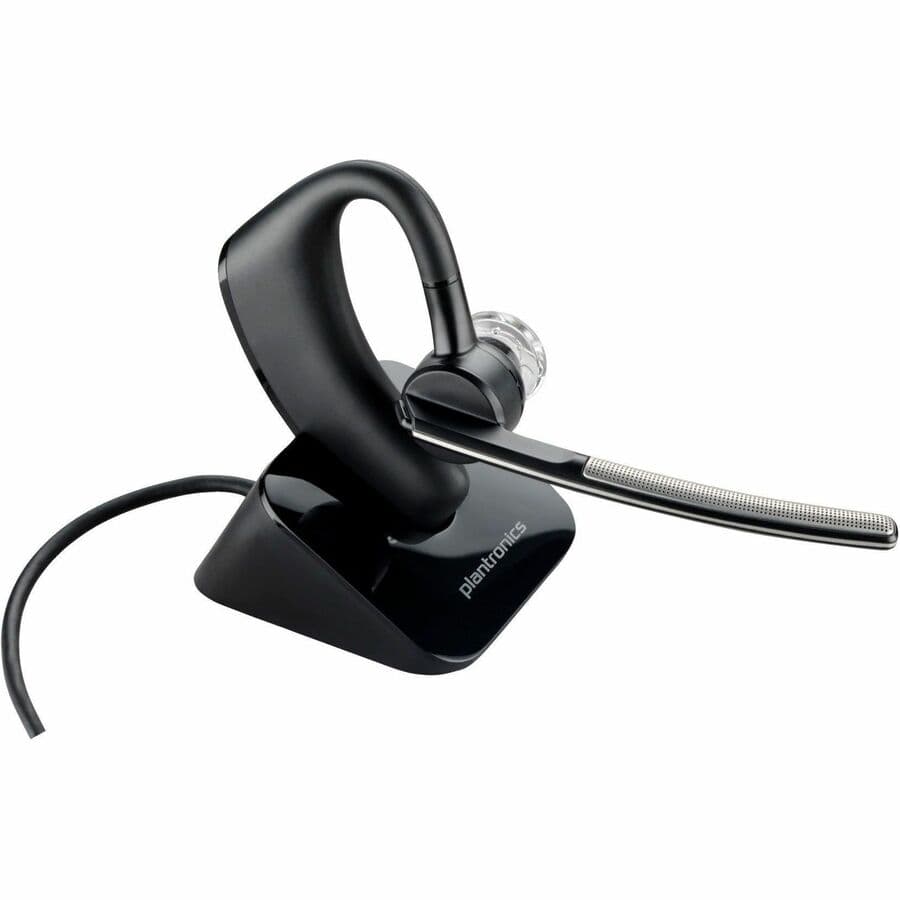 Poly Voyager Legend charging case with included USB-A cable for headset storage and charging