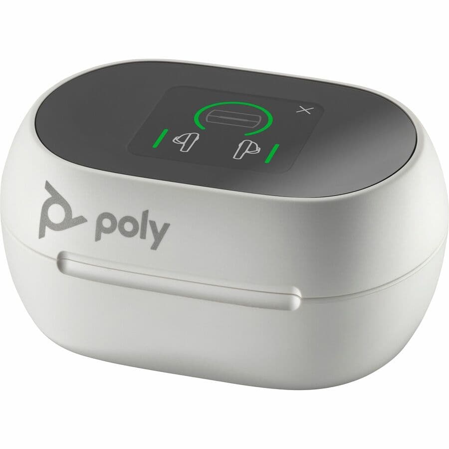Poly Voyager Free 60/60+ white wireless earbuds two-piece set