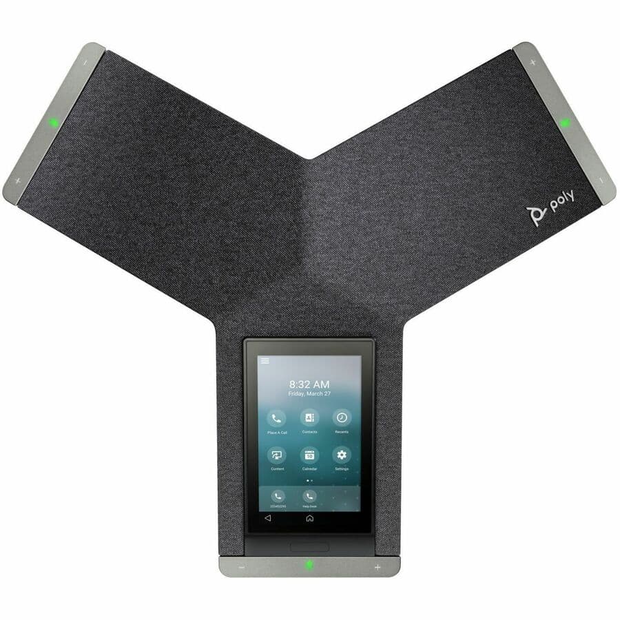 Poly Trio C60 IP conference phone for meeting rooms with PoE and TAA