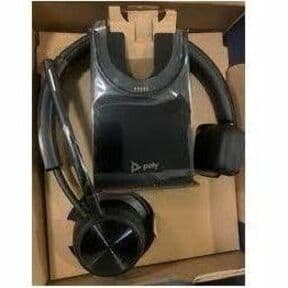 POLY Voyager 4310 USB-A wireless headset with BT700 dongle for enterprise calling, TAA US compliant