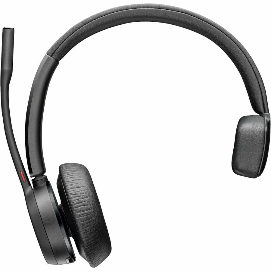 POLY Voyager 4310 USB-A wireless headset with BT700 dongle for enterprise calling, TAA US compliant
