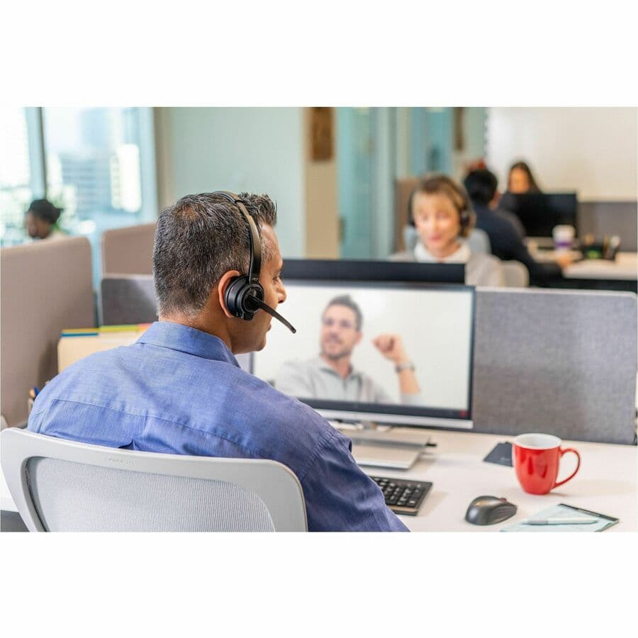Poly Savi W8210-M mono wireless headset with 3-in-1 connectivity for Microsoft Teams