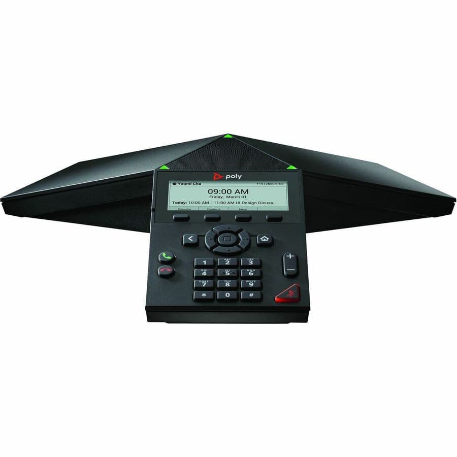 Poly Trio 8300 IP conference phone with PoE support and GSA TAA US compliance