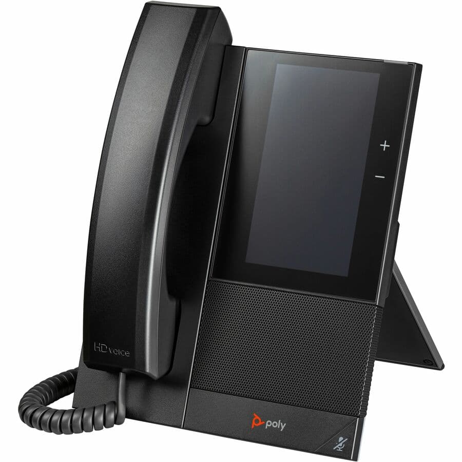 Poly CCX 505 BMP MS PoE-E TAA Microsoft Teams desk phone for compliant deployments