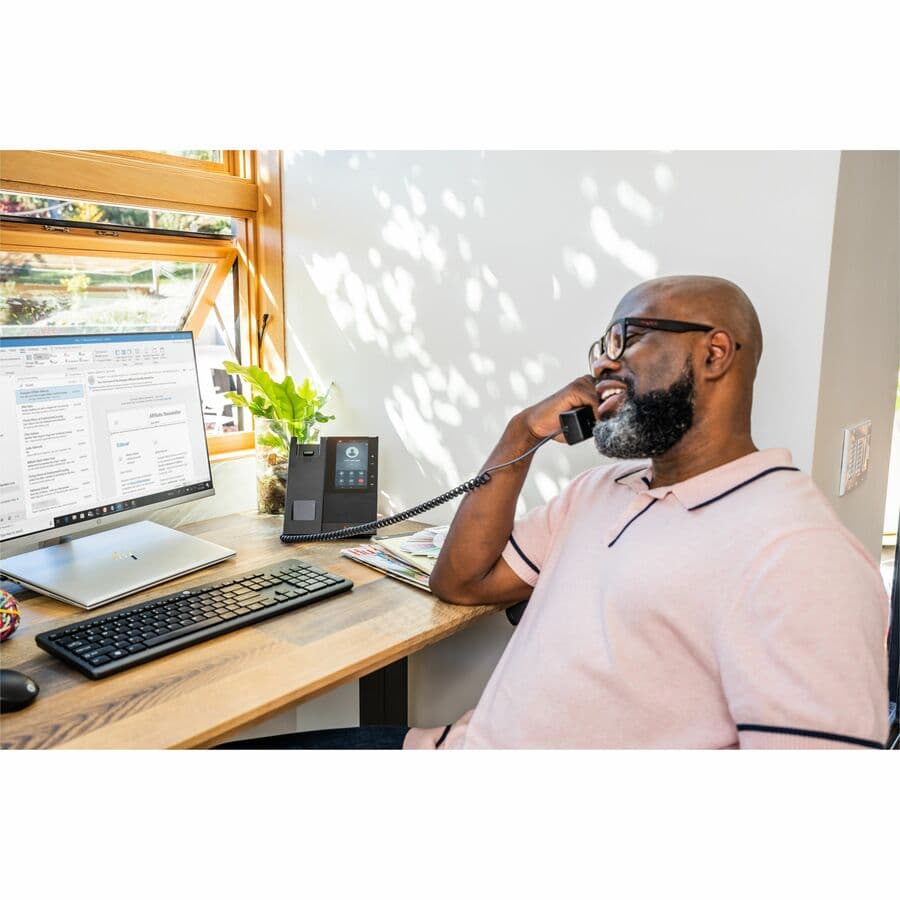 Poly CCX 500 BMP SIP PoE-E TAA desk phone for enterprise VoIP deployments