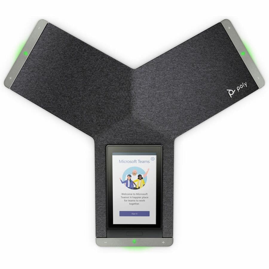 Poly Trio C60 IP conference phone, PoE-powered SIP conference endpoint for enterprise rooms
