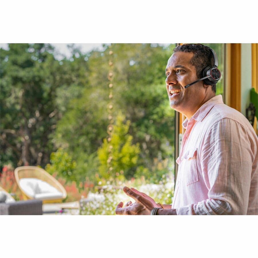 POLY Voyager 4320 USB-A wireless headset with BT700 dongle for business calling