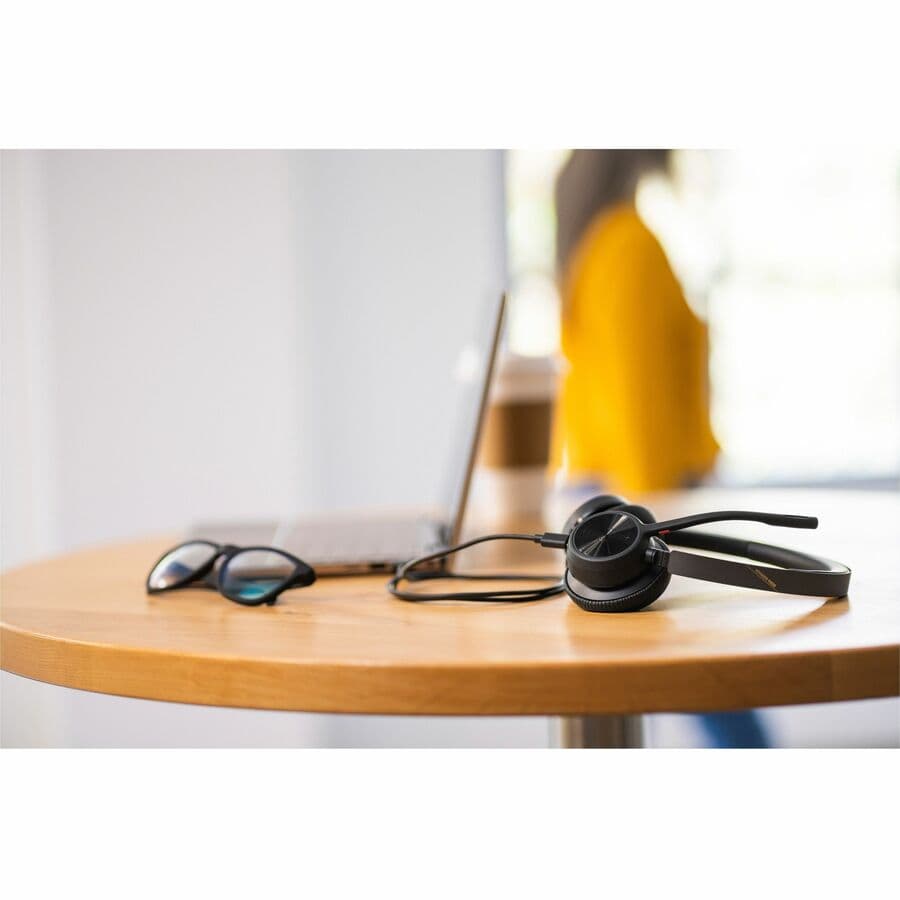 POLY Voyager 4320 USB-A wireless headset with BT700 dongle for business calling