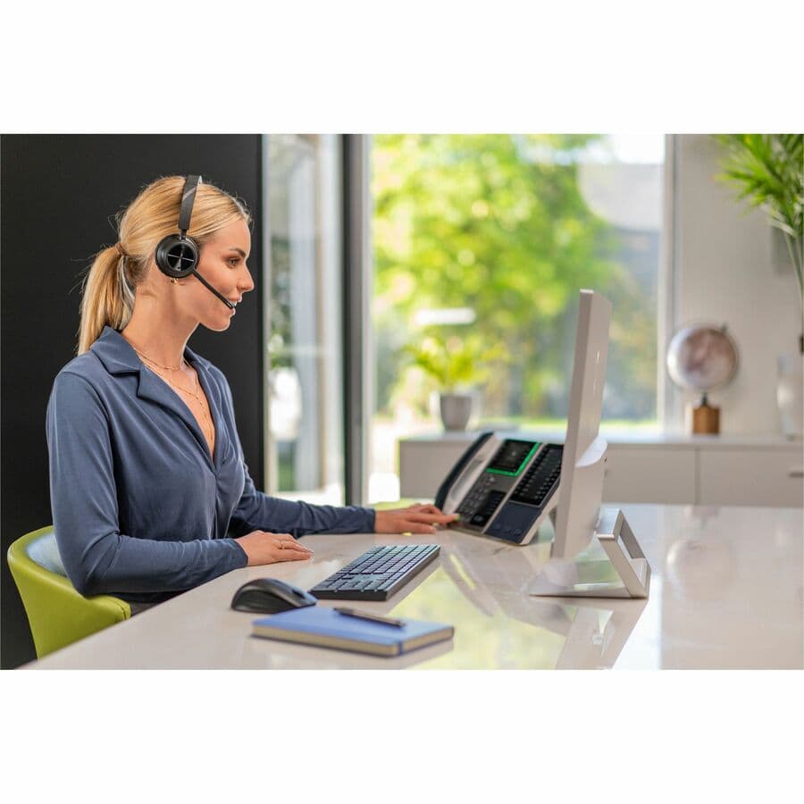 Poly Voyager 4310-M wireless USB-C headset with BT700 dongle and Microsoft Teams certification