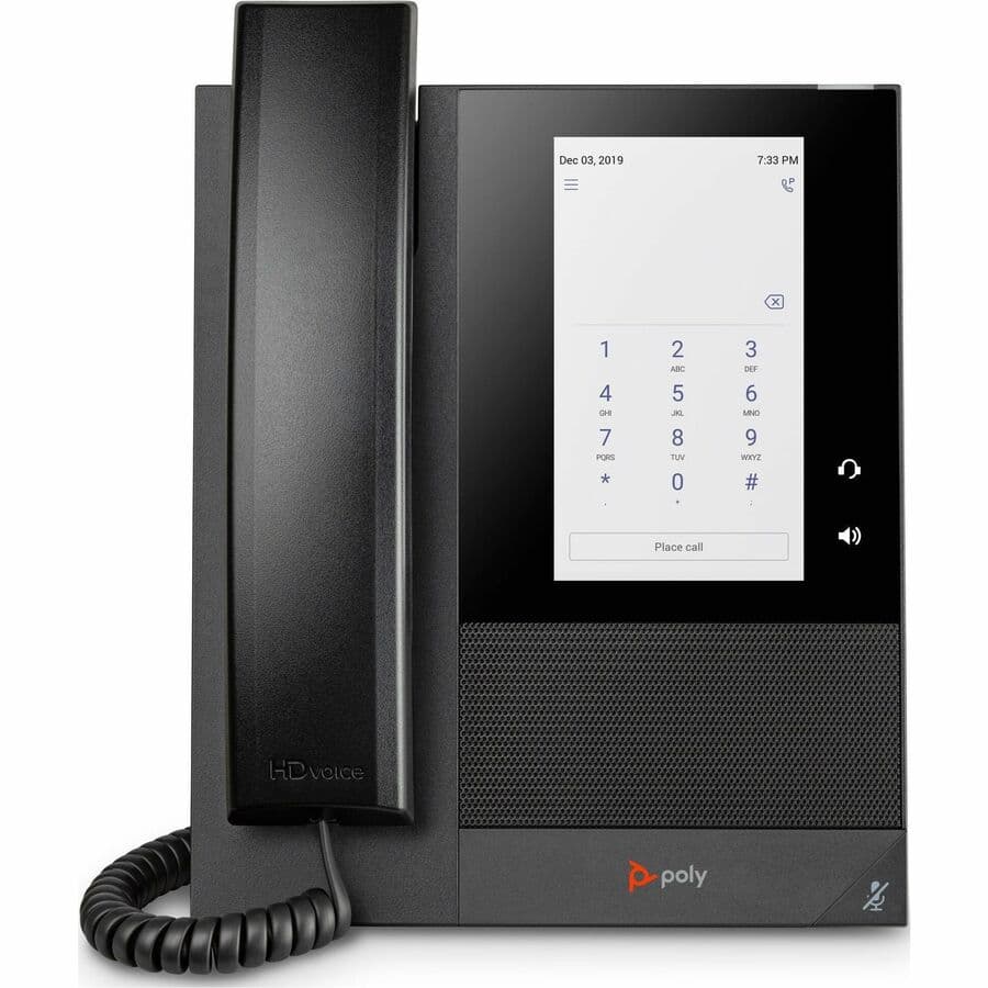 Poly CCX 400 BMP MS PoE-E TAA desk phone for enterprise Microsoft calling