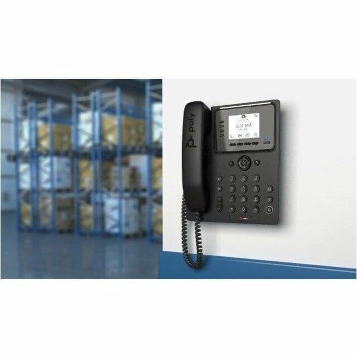 Poly CCX 350 business media desk phone for Microsoft Teams with PoE and TAA compliance