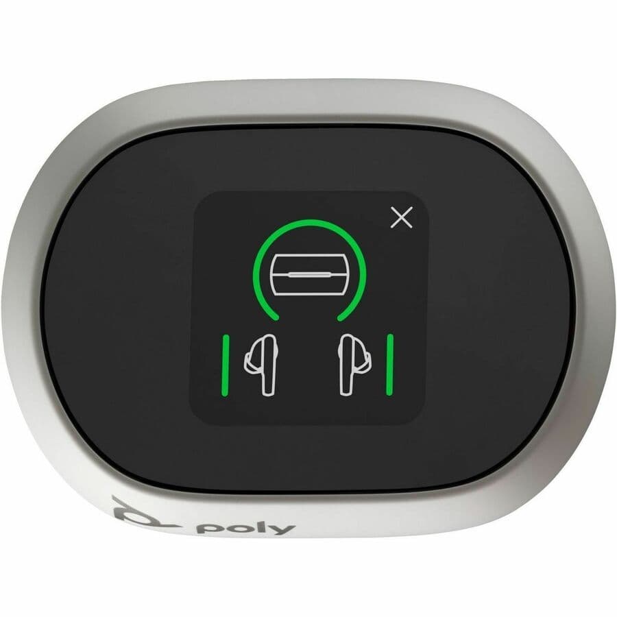 Poly Voyager Free 60+ UC white sand true wireless earbuds with BT700 USB-C adapter