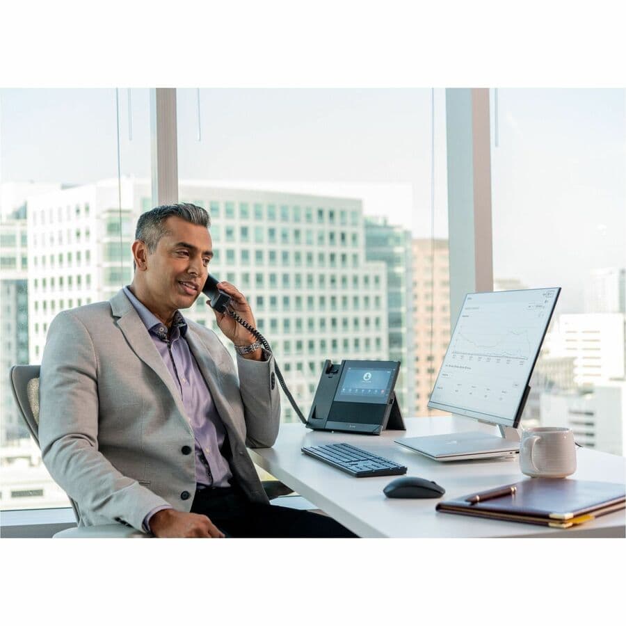 Poly CCX 600 Microsoft Teams desk phone with PoE-E and TAA designation