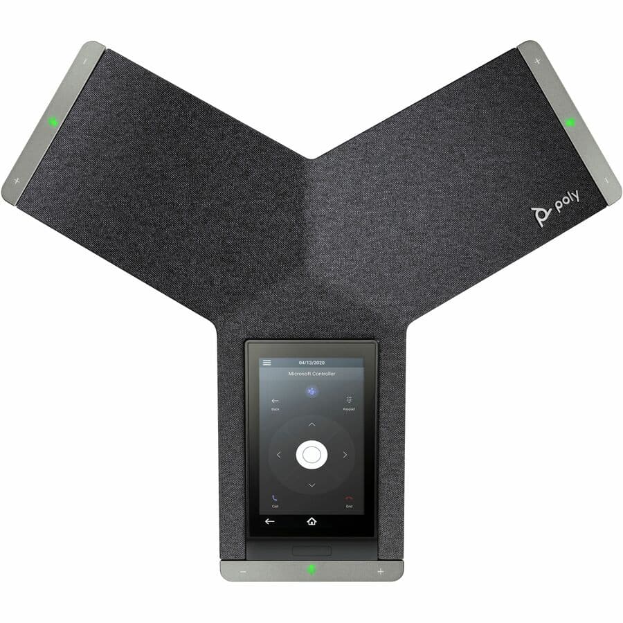 Poly Trio C60 IP conference phone for Microsoft Teams, PoE-enabled no-radio tabletop device