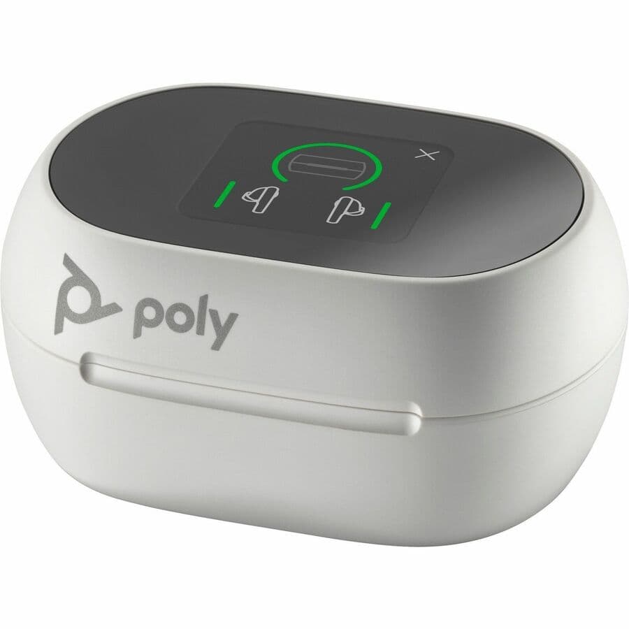 Poly Voyager Free 60/60+ white wireless earbuds two-piece set