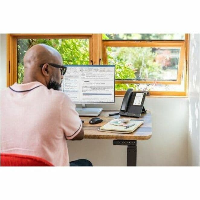 Poly CCX 500 business desk phone with PoE-E power for Microsoft calling environments