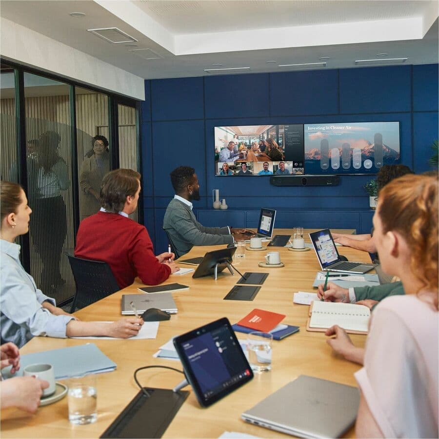 POLY X72 AVB NR TAA JITC video bar for compliant enterprise collaboration