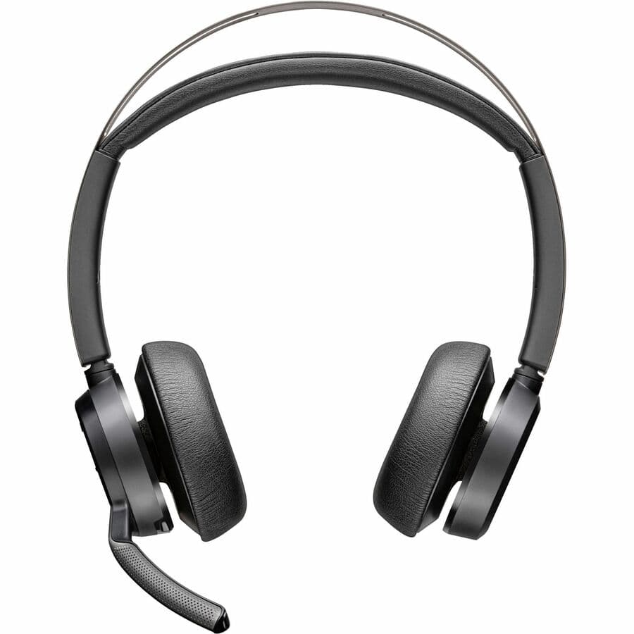 Poly Voyager Focus 2 UC wireless binaural headset with active noise cancellation and USB-A connectivity