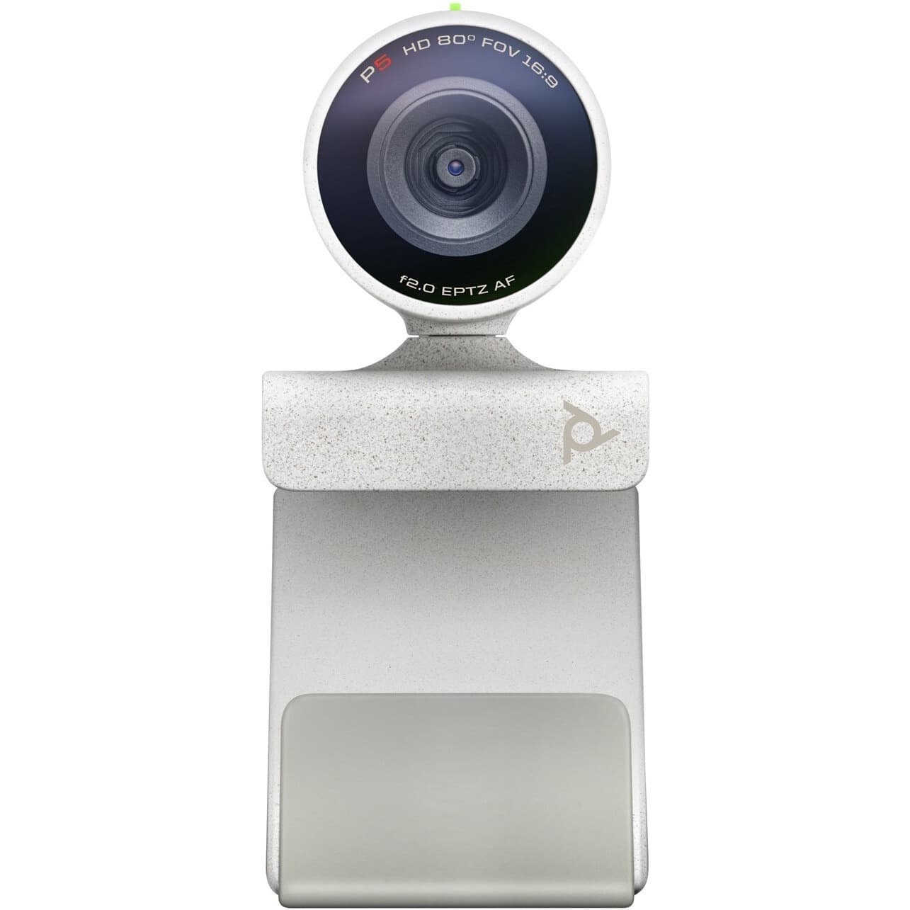 HP Poly Video Studio P5 webcam with privacy shutter and monitor clip for professional video meetings