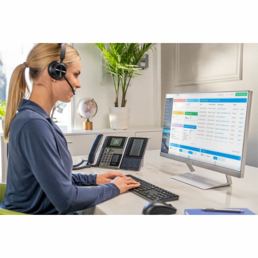 Poly Voyager 4310 wireless mono headset with USB-C connection and BT700 dongle