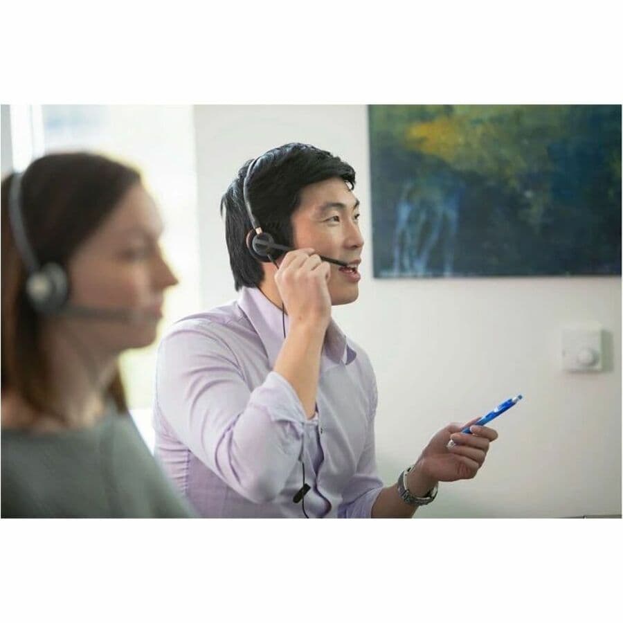 Poly EncorePro 510D monaural wired headset with quick disconnect and boom microphone