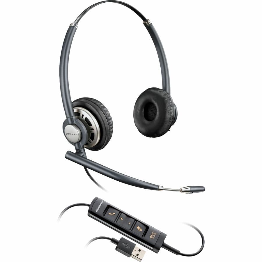 Poly EncorePro 725 Over-the-Head Wired Headset | UC, Enterprise