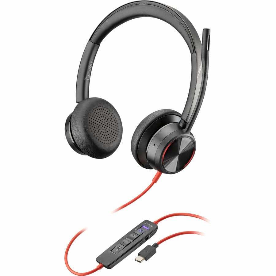 Hp Poly Headsets Poly Blackwire 8225-M Headset +usb-C/a Adapter Taa-US