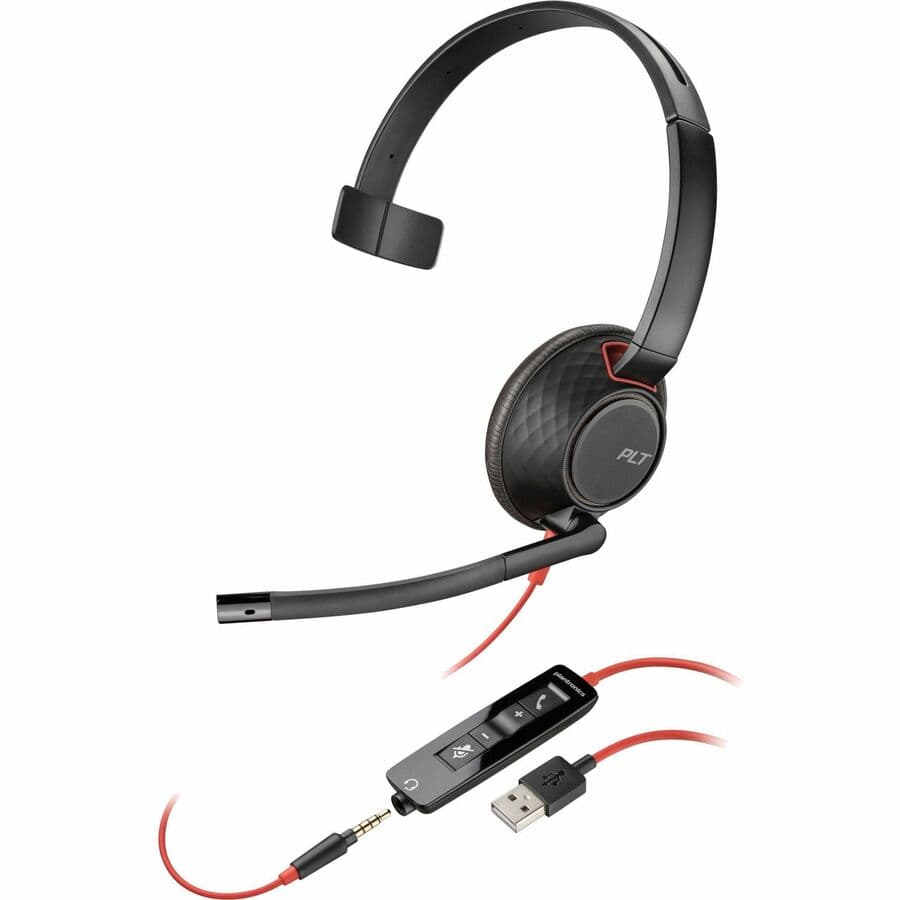 Hp Poly Headsets Poly Blackwire 5210 Monaural USB-a Headset Taa-US