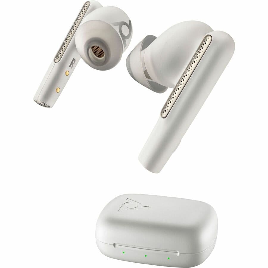 Poly Voyager Free 60 UC M White Sand | USB-A, Bluetooth, UC