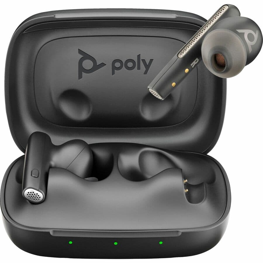 Hp Poly Headsets Poly Voyager Free 60 Uc Black Basic Charge Case