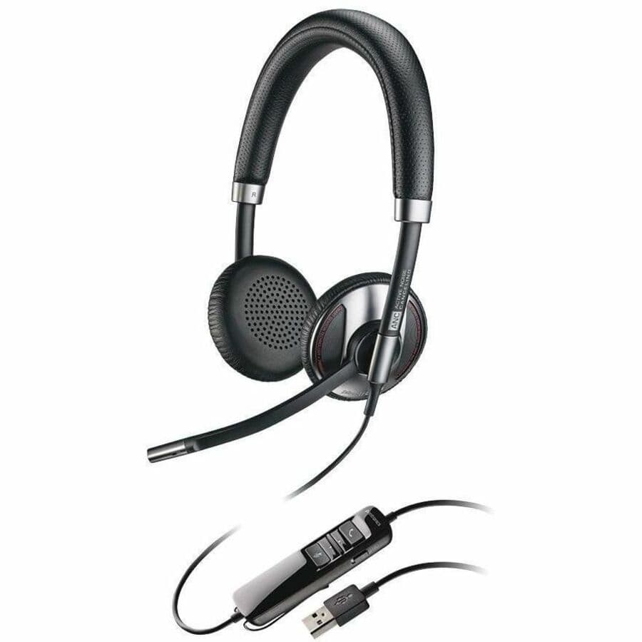 Poly Blackwire C725-M USB-A Headset 8A9S2AA | Teams Certified, Wired
