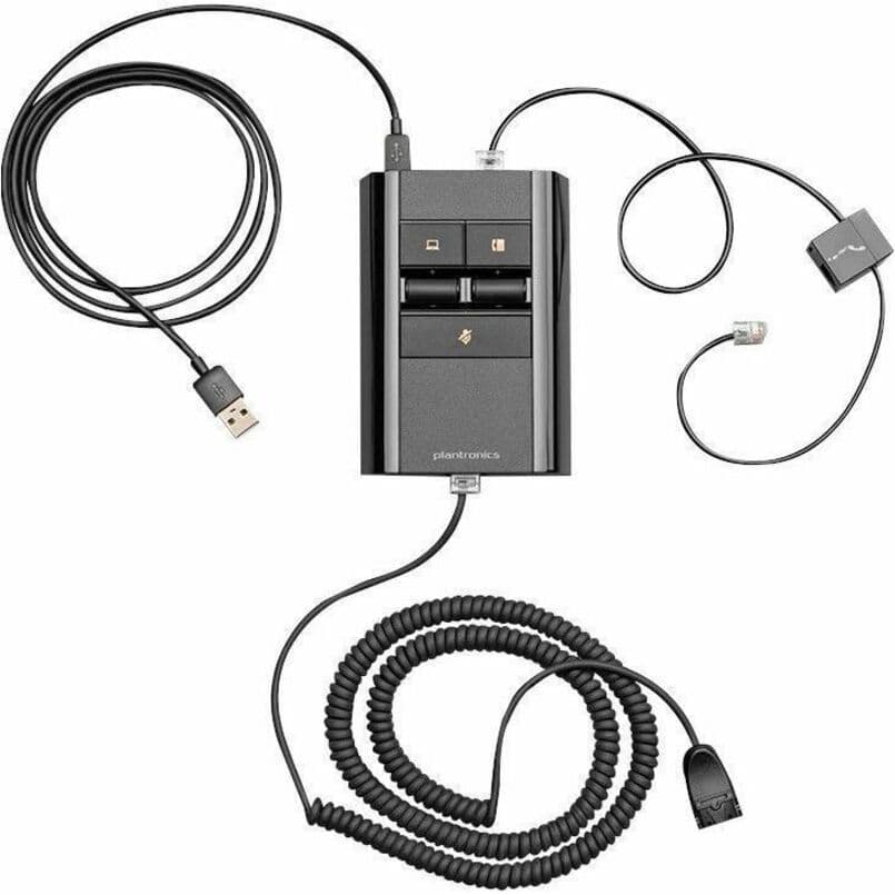 Poly MDA526 QD USB-A headset adapter for connecting quick-disconnect headsets to USB-A systems