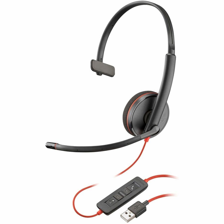 Poly BW3210 USB-A HS TAA Bulk | Wired Headset, USB-A, UC