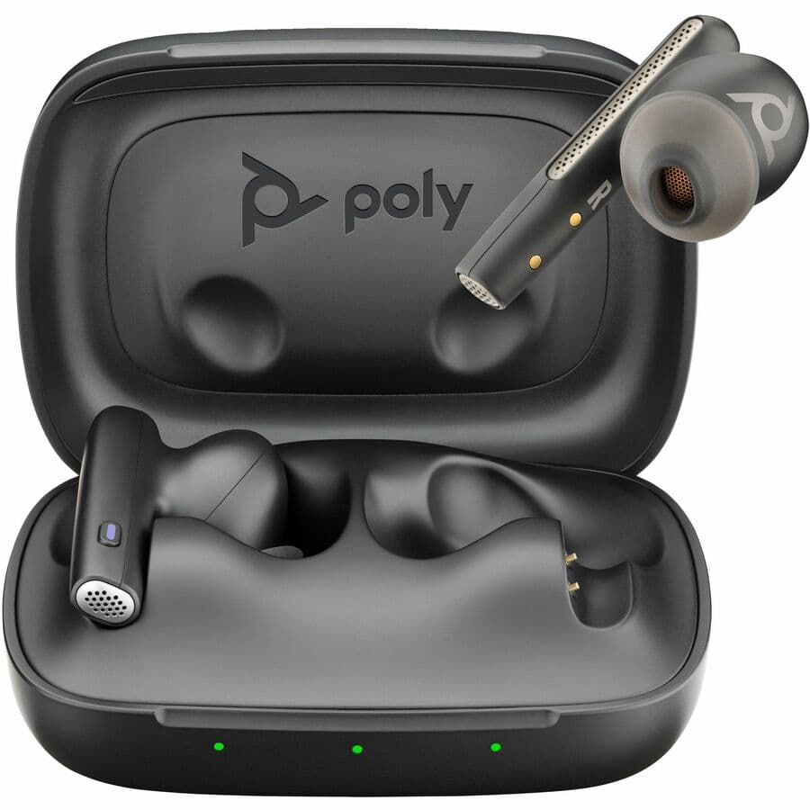 Hp Poly Headsets Poly Voyager Free 60 Uc Black Basic Charge Case
