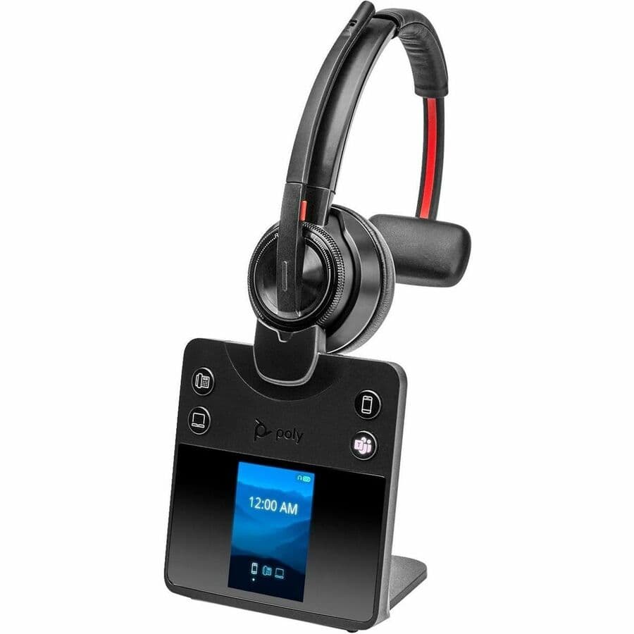 Poly Savi 8410 Office Monaural DECT Headset | UC, Wireless, Office