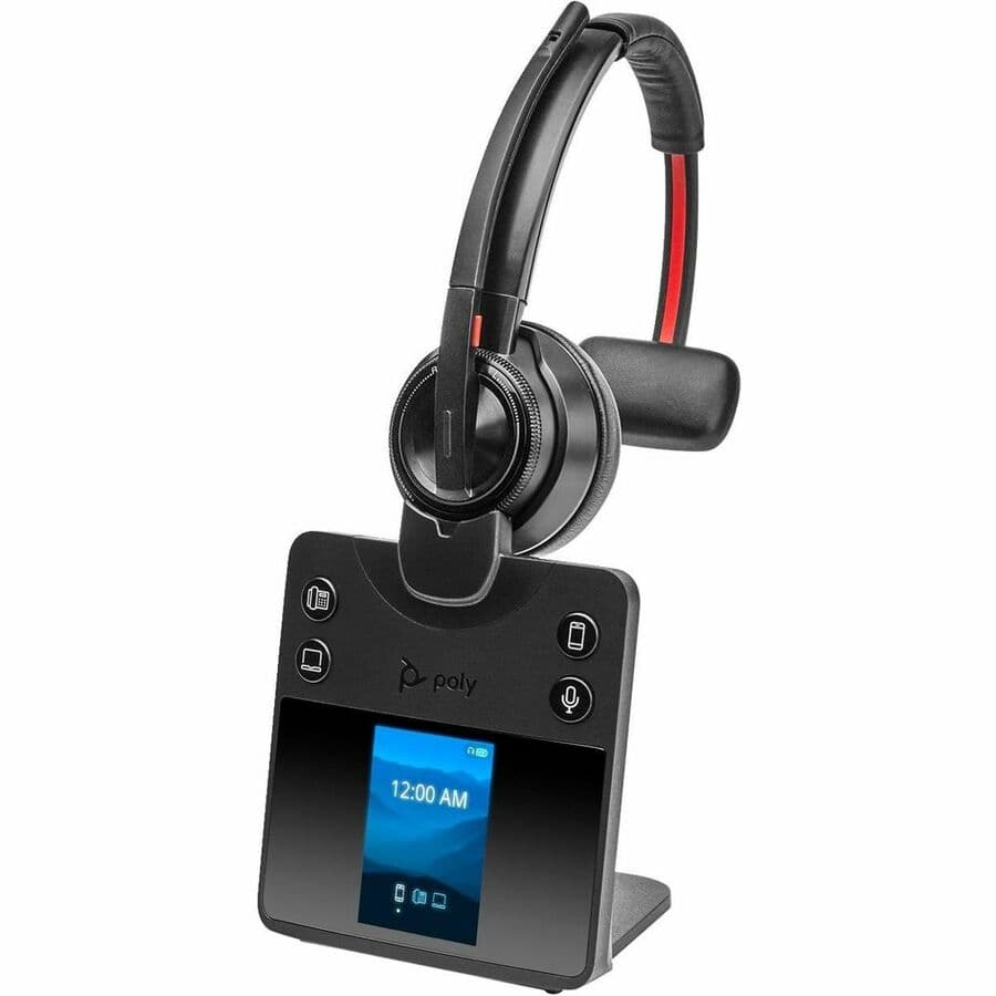 Poly Savi 8410 Office Monaural DECT Headset TAA | Wireless UC