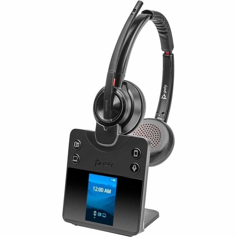 Poly Savi 8420 Office Stereo DECT Headset, 1920-1930 MHz | TAA, UC