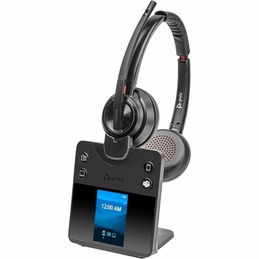 Poly Savi 8420 Office Stereo DECT Headset, 1920-1930 MHz | UC, TAA