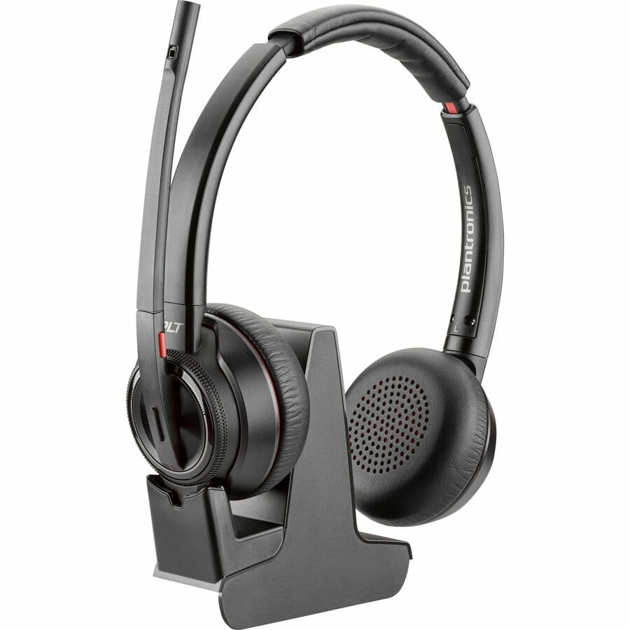 Poly Savi 8220 UC MTC DECT Headset 8L7E3AA#ABA | Single Ear TAA