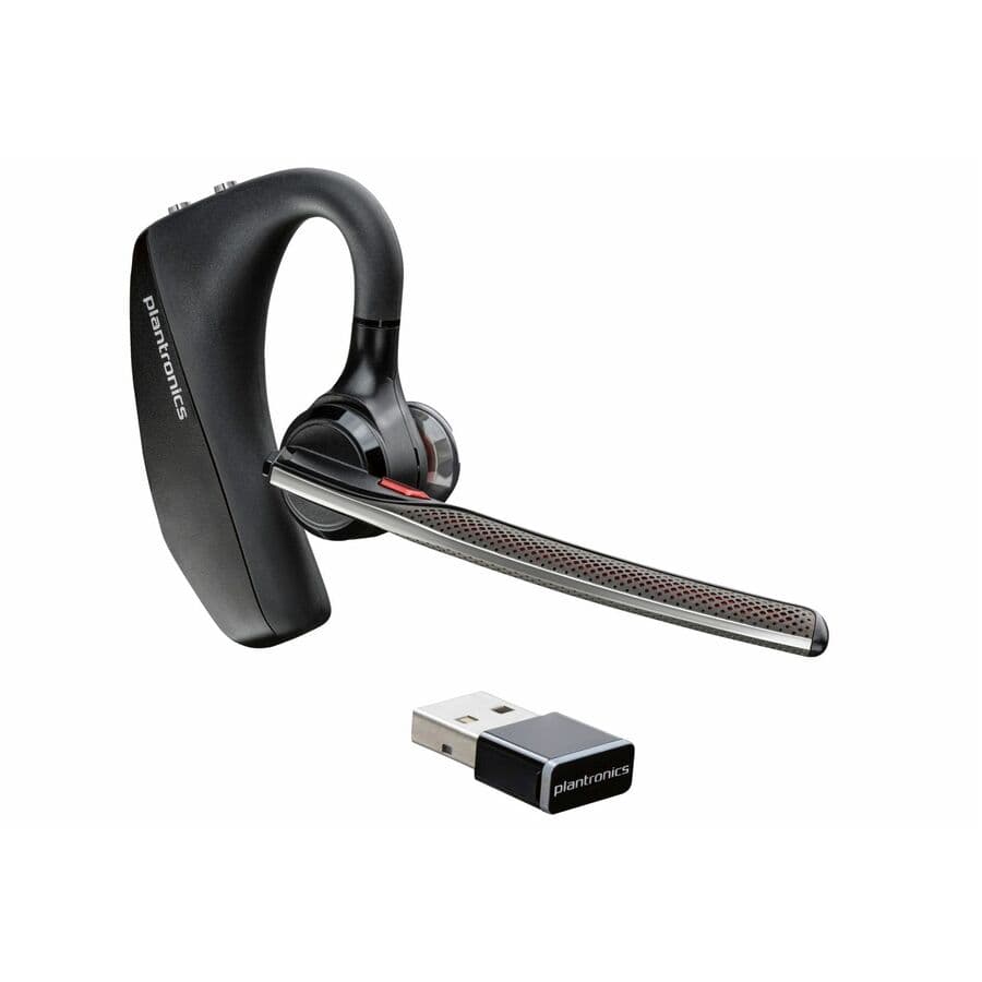 Poly Voyager 5200 UC wireless mono headset with boom microphone for mobile business calls