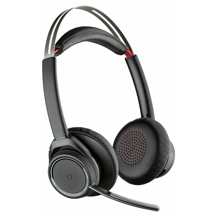 Poly Voyager Focus UC wireless stereo headset with boom microphone, no stand