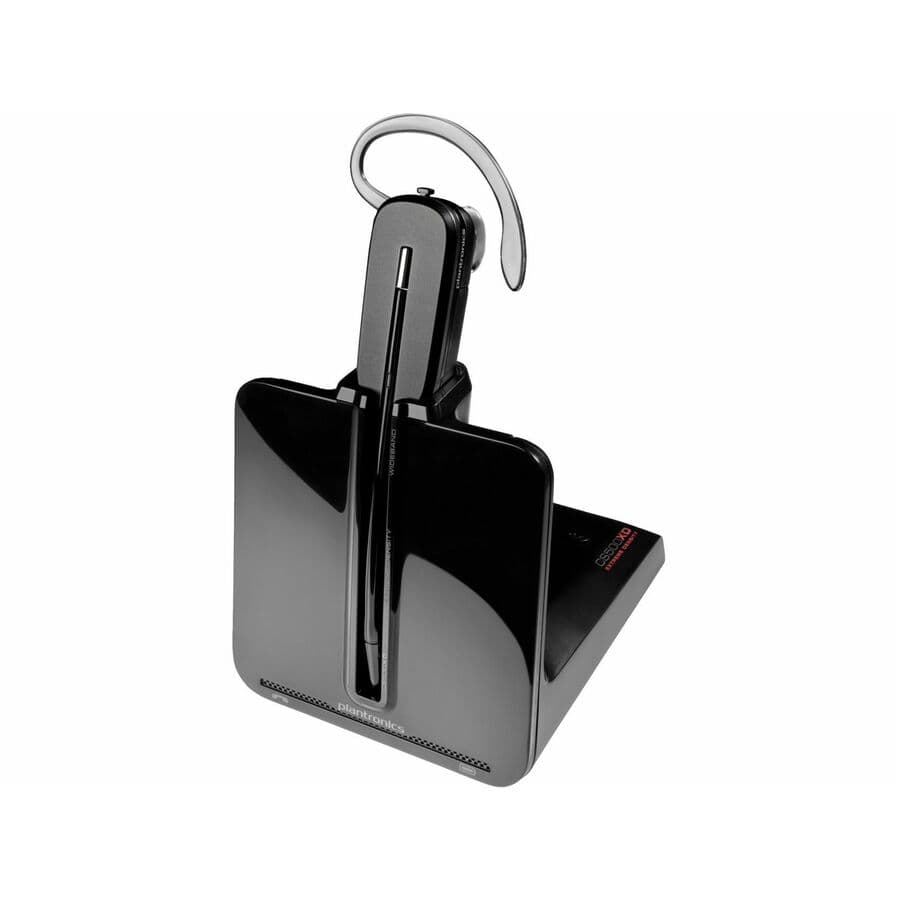 Poly CS545-XD convertible wireless headset with boom microphone in black