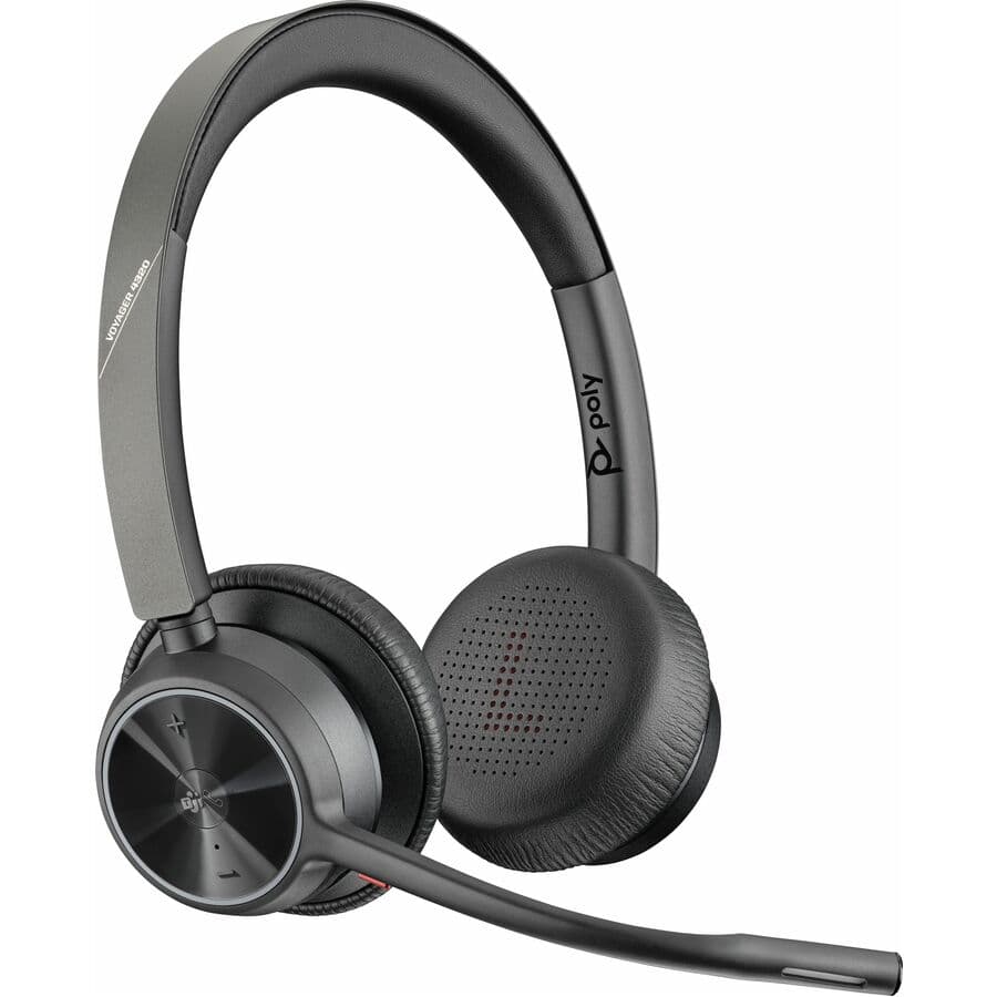 Poly Voyager 4320-M Teams wireless stereo headset with USB-C and Bluetooth