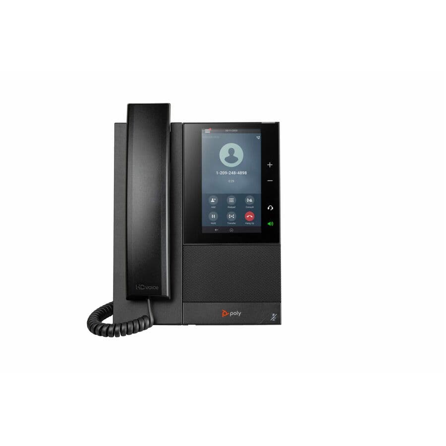 Poly CCX 500 BMP SIP PoE-E desk phone for enterprise VoIP calling