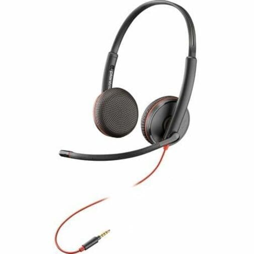 Poly BW C3225 Top wired mono on-ear headset with USB-A connection and boom microphone