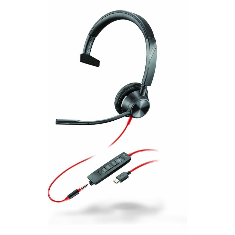 HP POLY HEADSETS POLY BLACKWIRE 3310 HS +USB-C/A TAA view 2